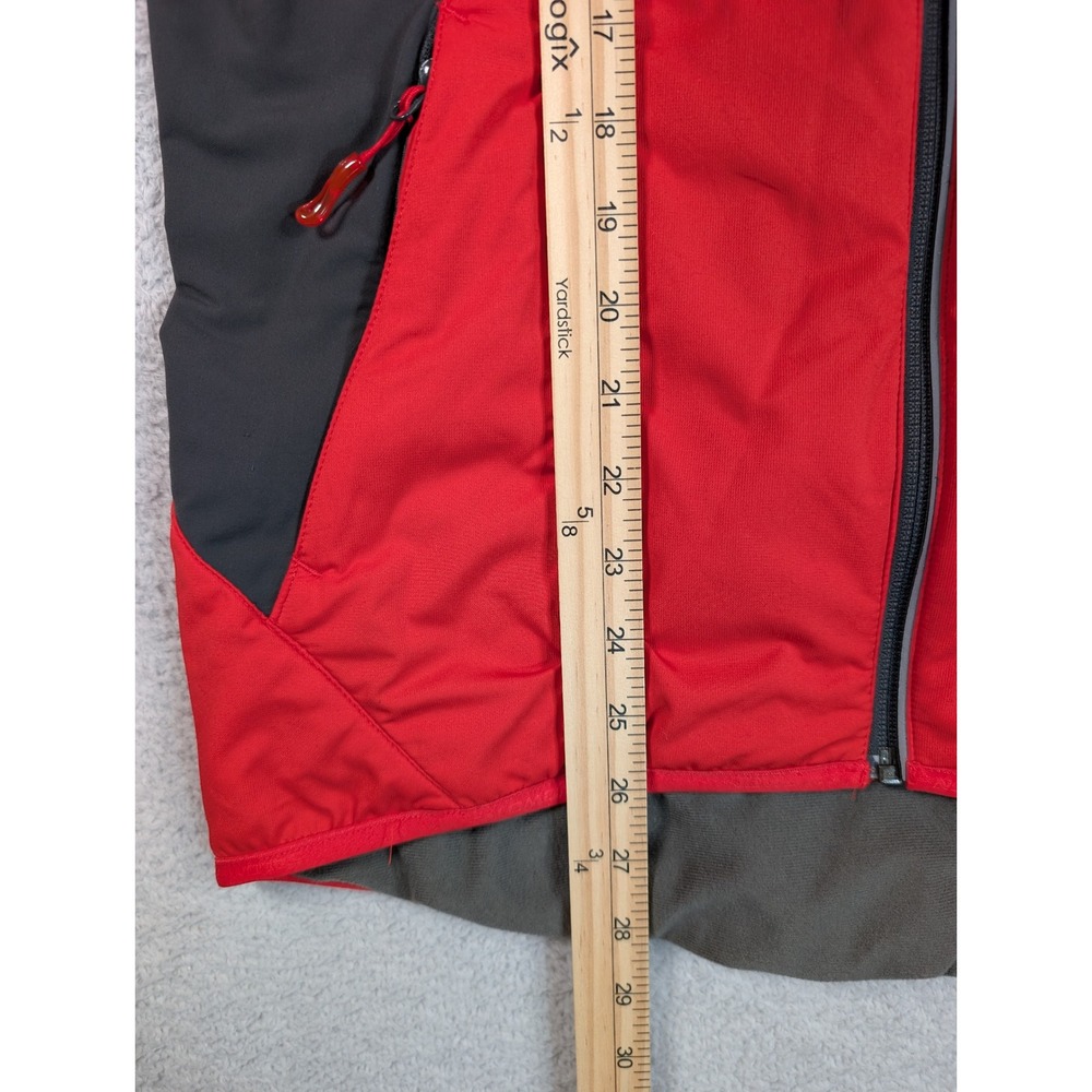 Salomon ClimaWind Mens Large Red Grey Full Zip Running Cycling Jacket L - Picture 4 of 12